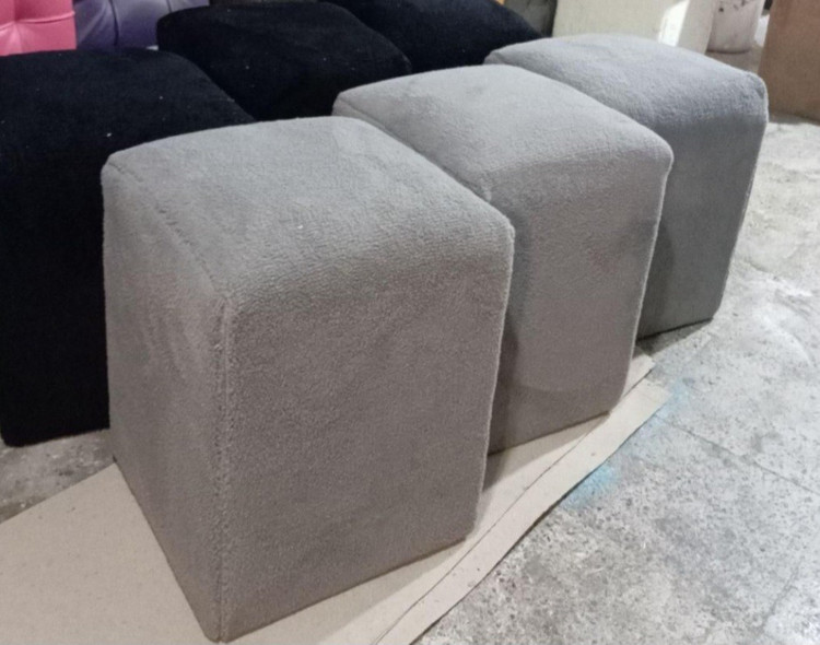 پاف مدل مربع جنس پارچه تدی سایز 37در 47