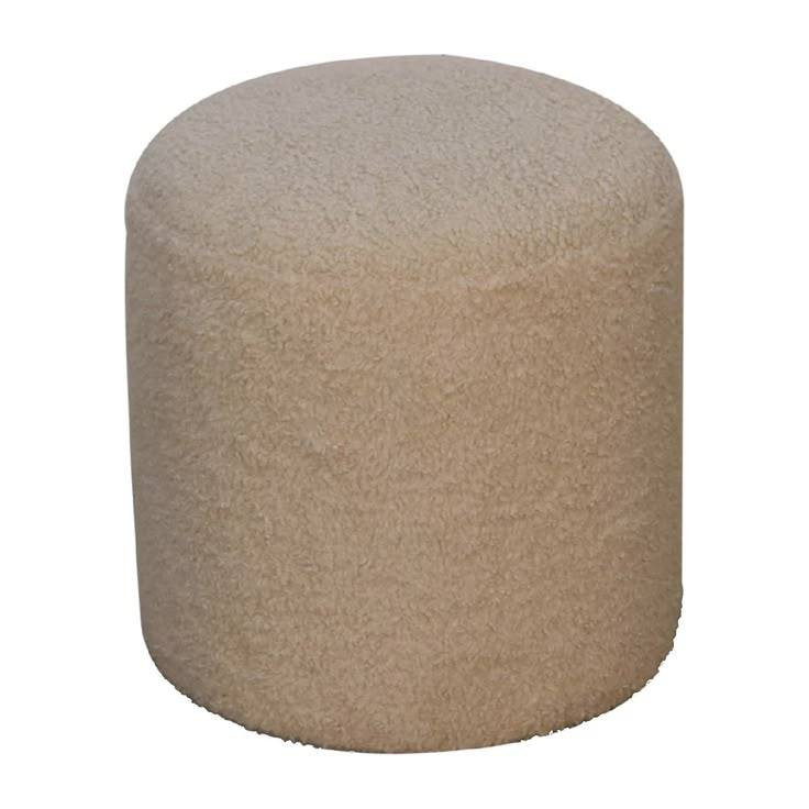 پاف گرد جنس پارچه تدی